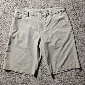 Hang Ten Shorts Mens 32 Beige Tan Stretch Golf Active Casual Lightweight Summer
